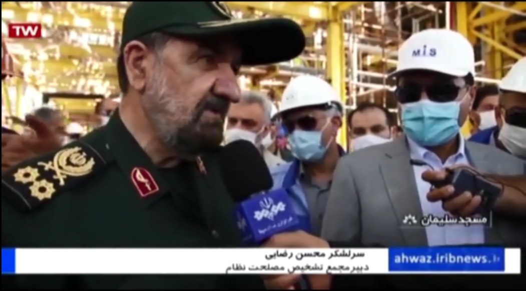 گزارش خبری صداوسیما از سفر دبیر مجمع تشخیص مصلحت نظام به استان خوزستان همزمان با هفته دفاع مقدس / 1 مهرماه 1399